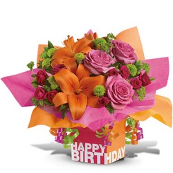 Rosy Birthday Present Cottage Florist Lakeland Fl 33813 Premium Flowers lakeland